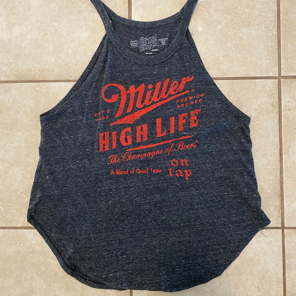 Retro Brand “Miller High Life” Halter Tank